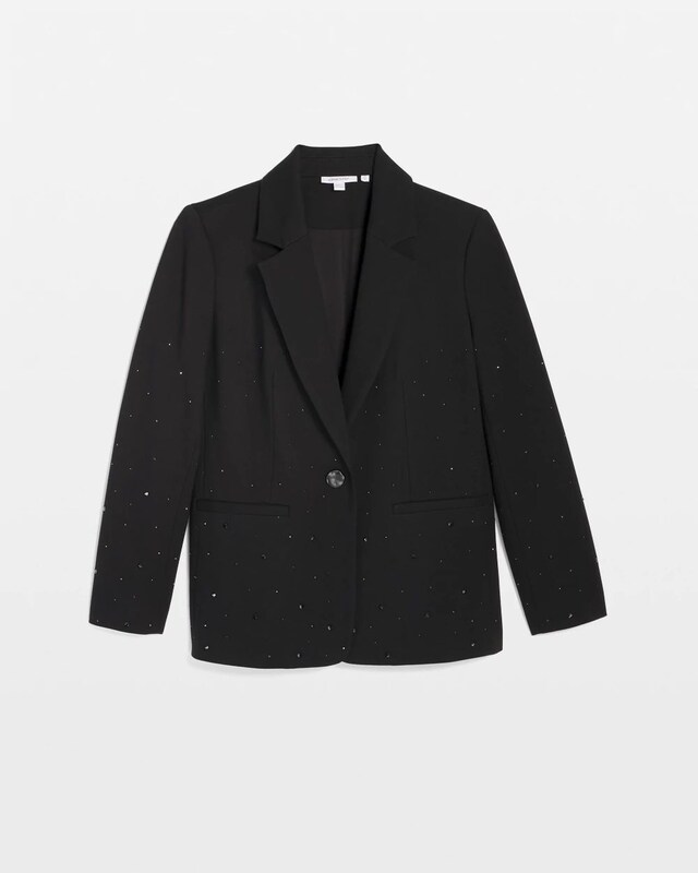 Rhinestone Embellished Blazer - image 5